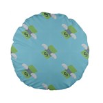 winged money Emoji  Standard 15  Premium Flano Round Cushion 