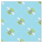 winged money Emoji  Large Satin Scarf (Square)