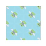 winged money Emoji  Small Satin Scarf (Square)