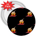 bloody Emoji 3  Button (10 pack)