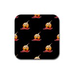 bloody Emoji Rubber Coaster (Square)