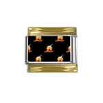 bloody Emoji Gold Trim Italian Charm (9mm)