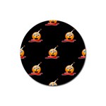 bloody Emoji Rubber Coaster (Round)