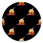 bloody Emoji Magnet 5  (Round)