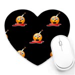 bloody Emoji Heart Mousepad