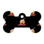 bloody Emoji Dog Tag Bone (One Side)