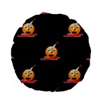 bloody Emoji Standard 15  Premium Round Cushion 