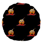 bloody Emoji Large 18  Premium Round Cushion 