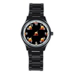 bloody Emoji Stainless Steel Round Watch