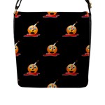 bloody Emoji Flap Closure Messenger Bag (L)