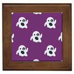 ghost Emoji  Framed Tile