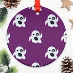 ghost Emoji  Ornament (Round)