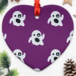 ghost Emoji  Ornament (Heart)