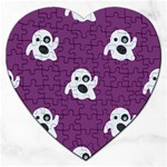 ghost Emoji  Jigsaw Puzzle (Heart)