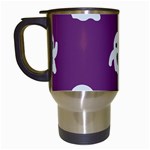 ghost Emoji  Travel Mug (White)