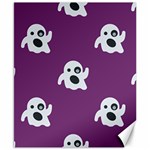 ghost Emoji  Canvas 8  x 10 