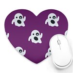 ghost Emoji  Heart Mousepad