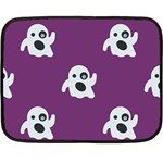 ghost Emoji  Double Sided Fleece Blanket (Mini)