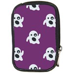 ghost Emoji  Compact Camera Leather Case