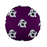 ghost Emoji  Standard 15  Premium Round Cushion 