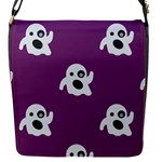 ghost Emoji  Flap Closure Messenger Bag (S)