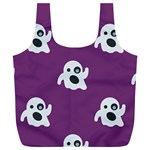 ghost Emoji  Full Print Recycle Bag (XL)