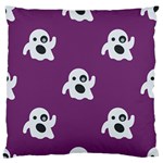 ghost Emoji  Large Flano Cushion Case (One Side)