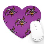 witch Emoji  Heart Mousepad