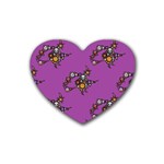 witch Emoji  Heart Coaster (4 pack)