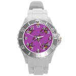 witch Emoji  Round Plastic Sport Watch (L)