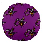 witch Emoji  Large 18  Premium Round Cushion 