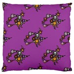 witch Emoji  Large Flano Cushion Case (Two Sides)