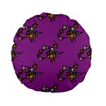 witch Emoji  Standard 15  Premium Flano Round Cushion 