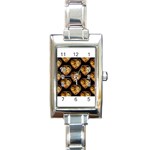 Heart Steampunk Rectangle Italian Charm Watch