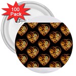 Heart Steampunk 3  Button (100 pack)