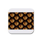 Heart Steampunk Rubber Square Coaster (4 pack)