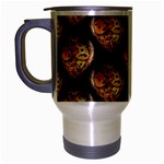 Heart Steampunk Travel Mug (Silver Gray)