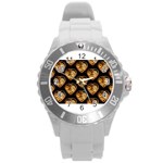 Heart Steampunk Round Plastic Sport Watch (L)