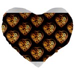 Heart Steampunk Large 19  Premium Heart Shape Cushion