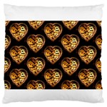 Heart Steampunk Large Flano Cushion Case (One Side)