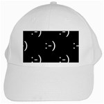 happy face Kaomoji White Cap