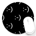 happy face Kaomoji Round Mousepad