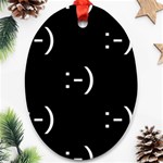 happy face Kaomoji Ornament (Oval)