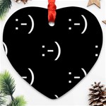 happy face Kaomoji Ornament (Heart)