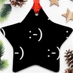 happy face Kaomoji Ornament (Star)