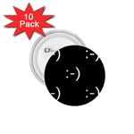 happy face Kaomoji 1.75  Button (10 pack) 