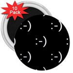 happy face Kaomoji 3  Magnet (10 pack)