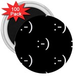 happy face Kaomoji 3  Magnet (100 pack)