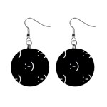 happy face Kaomoji 1  Button Earrings