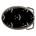 happy face Kaomoji Belt Buckle